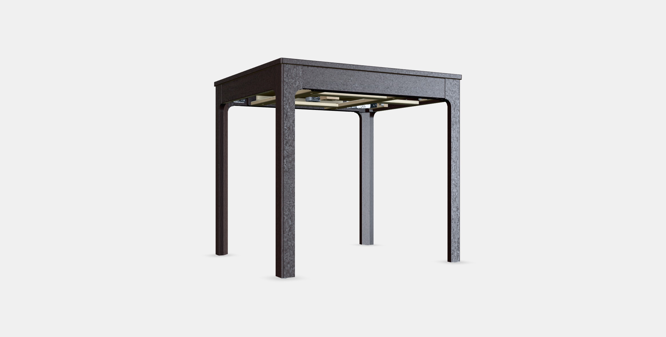 EKEDALEN Extendable table 6 Low-poly 3D model_16