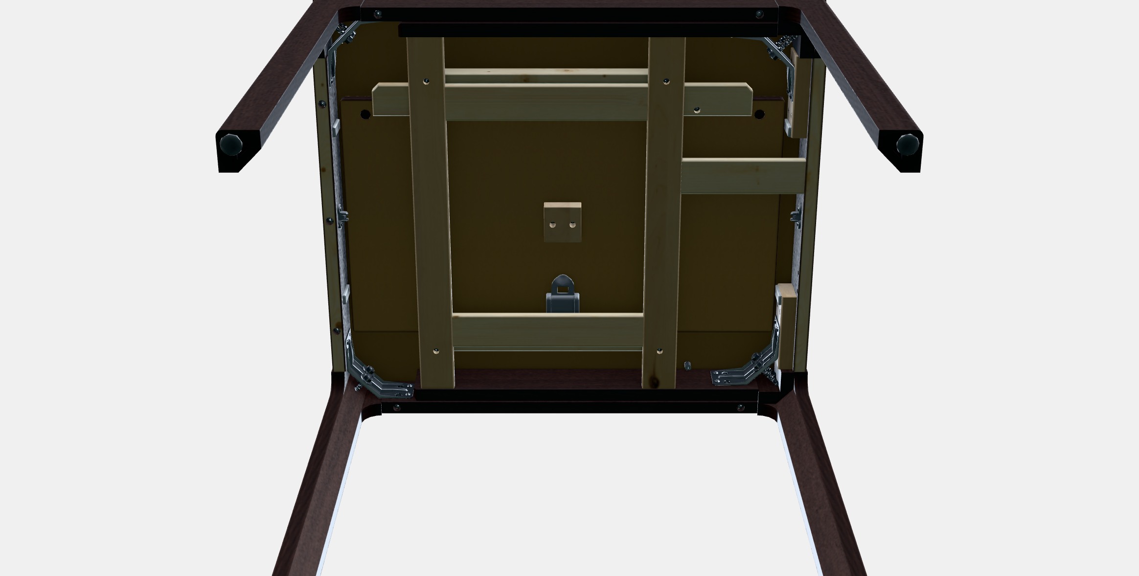 EKEDALEN Extendable table 6 Low-poly 3D model_7