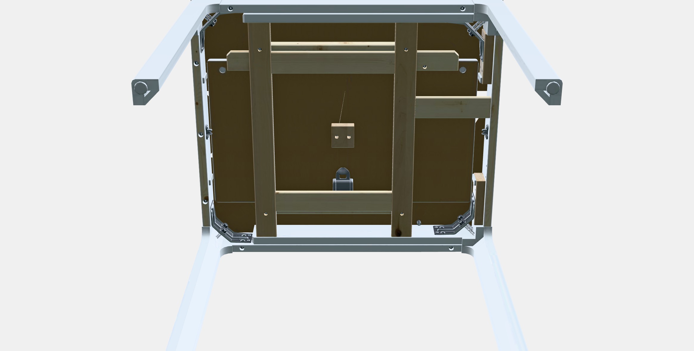 EKEDALEN Extendable table 7 Low-poly 3D model_8