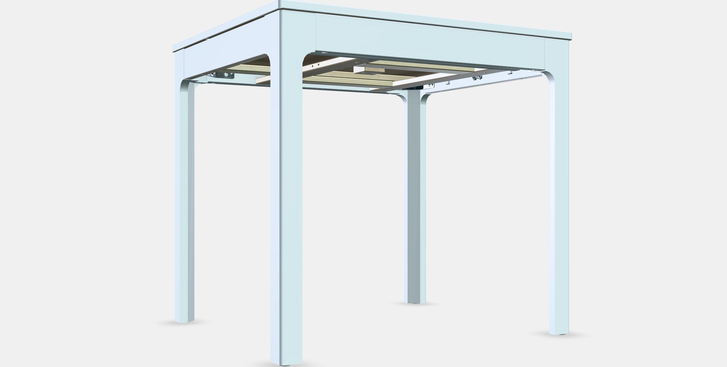 EKEDALEN Extendable table 7 Low-poly 3D model_9