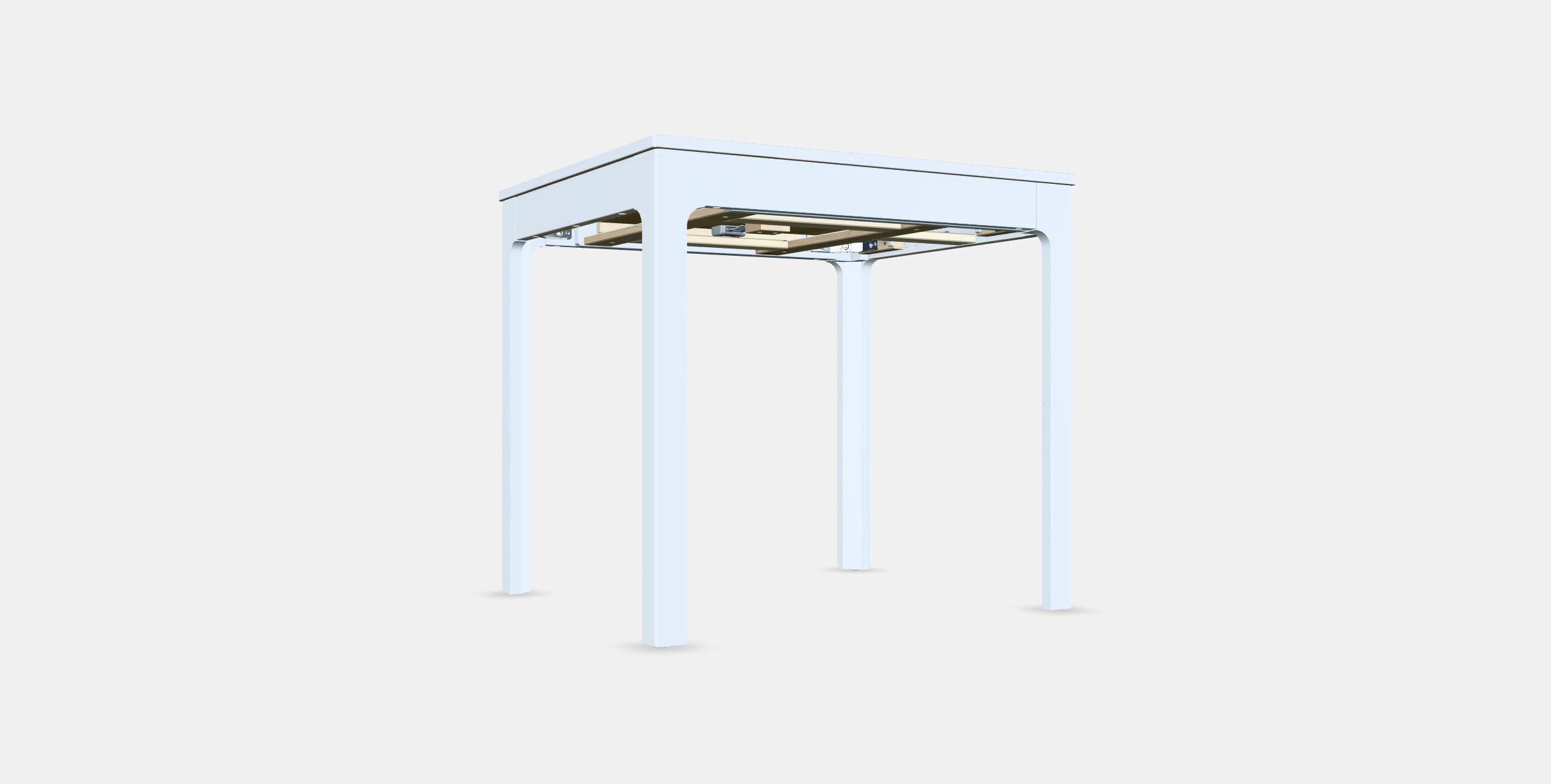 EKEDALEN Extendable table 7 Low-poly 3D model_16