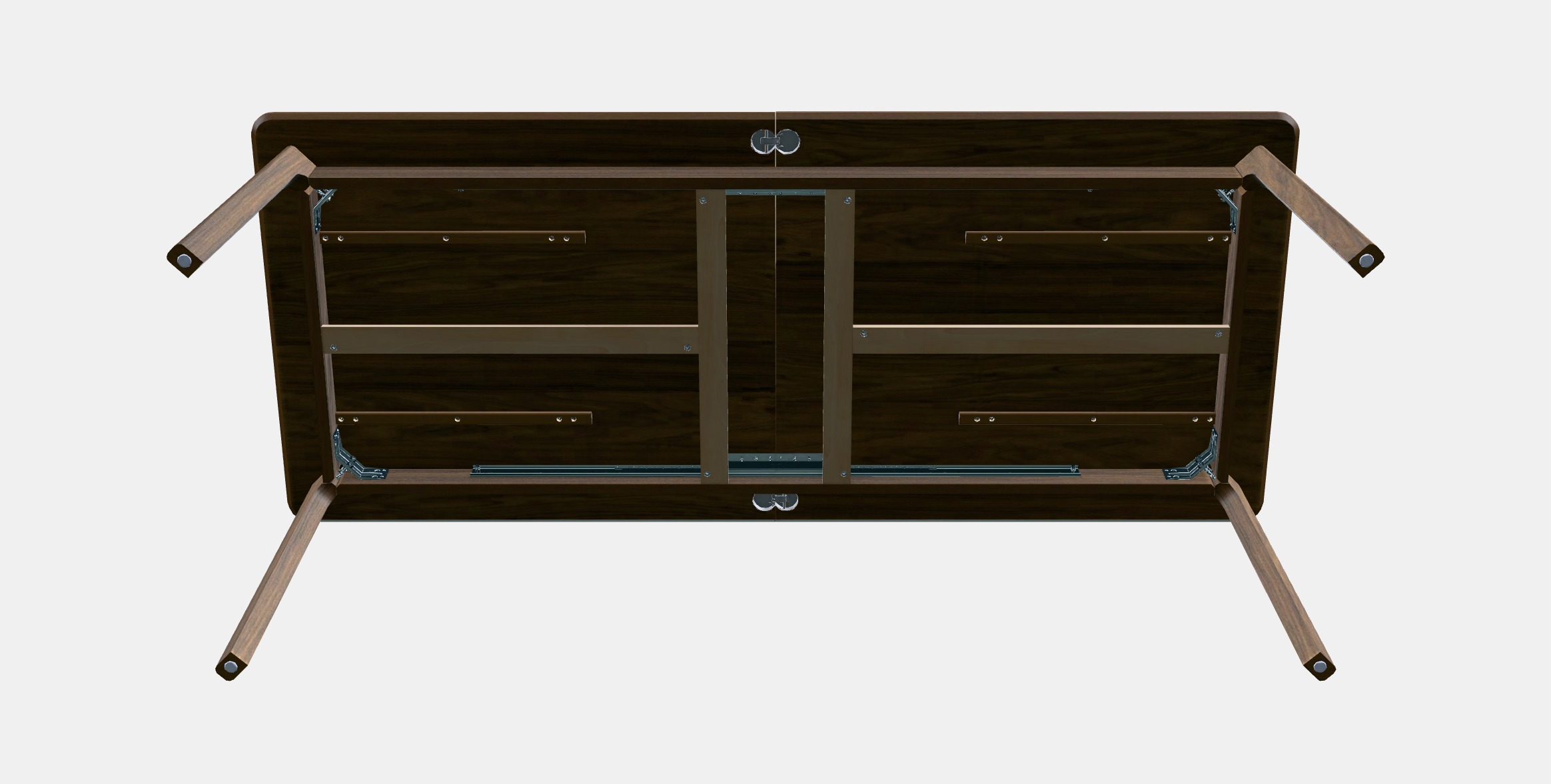 MELLANSEL Extendable table Low-poly 3D model_8