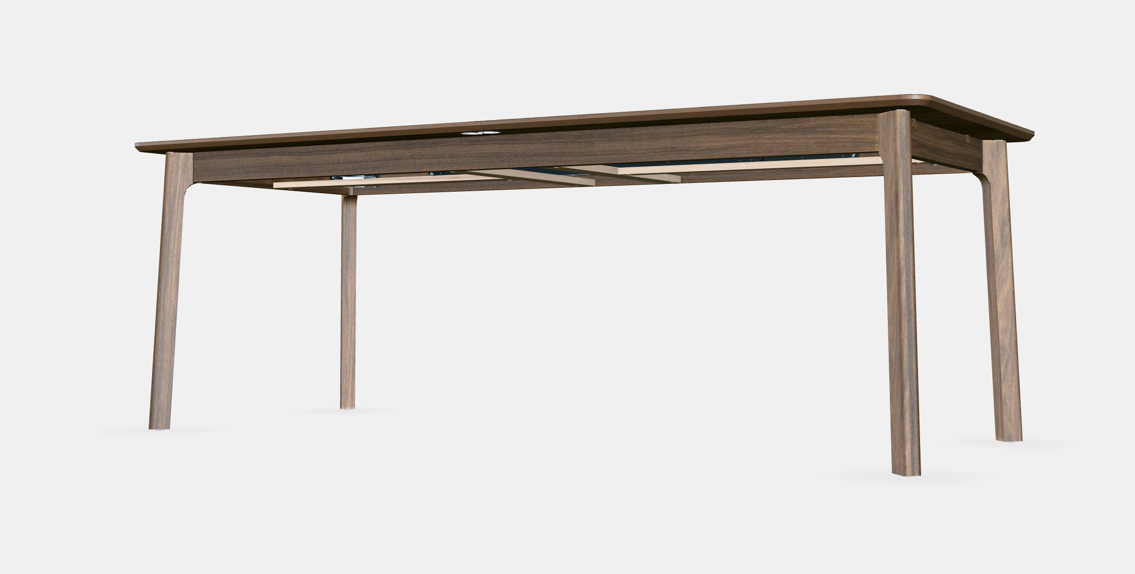 MELLANSEL Extendable table Low-poly 3D model_7