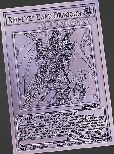 Red-Eyes Dark Dragoon - yu-gi-oh Free 3D print model