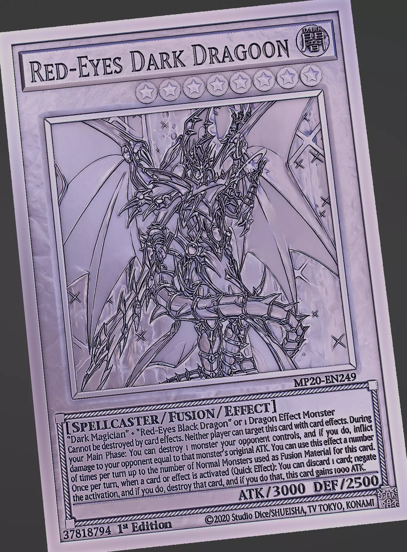 Red-Eyes Dark Dragoon - yu-gi-oh Free 3D print model