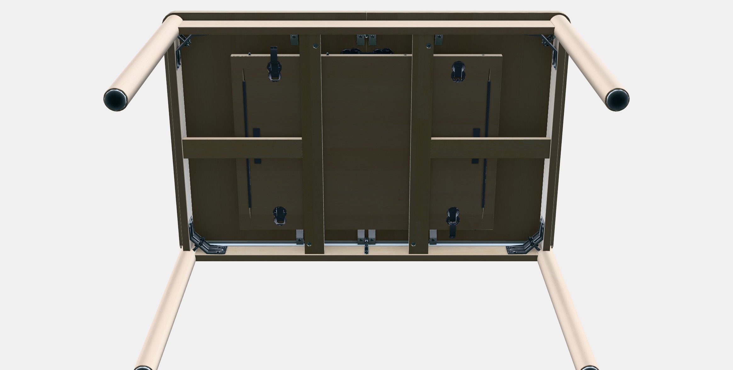 RONNINGE Folding Table Low-poly 3D model_8