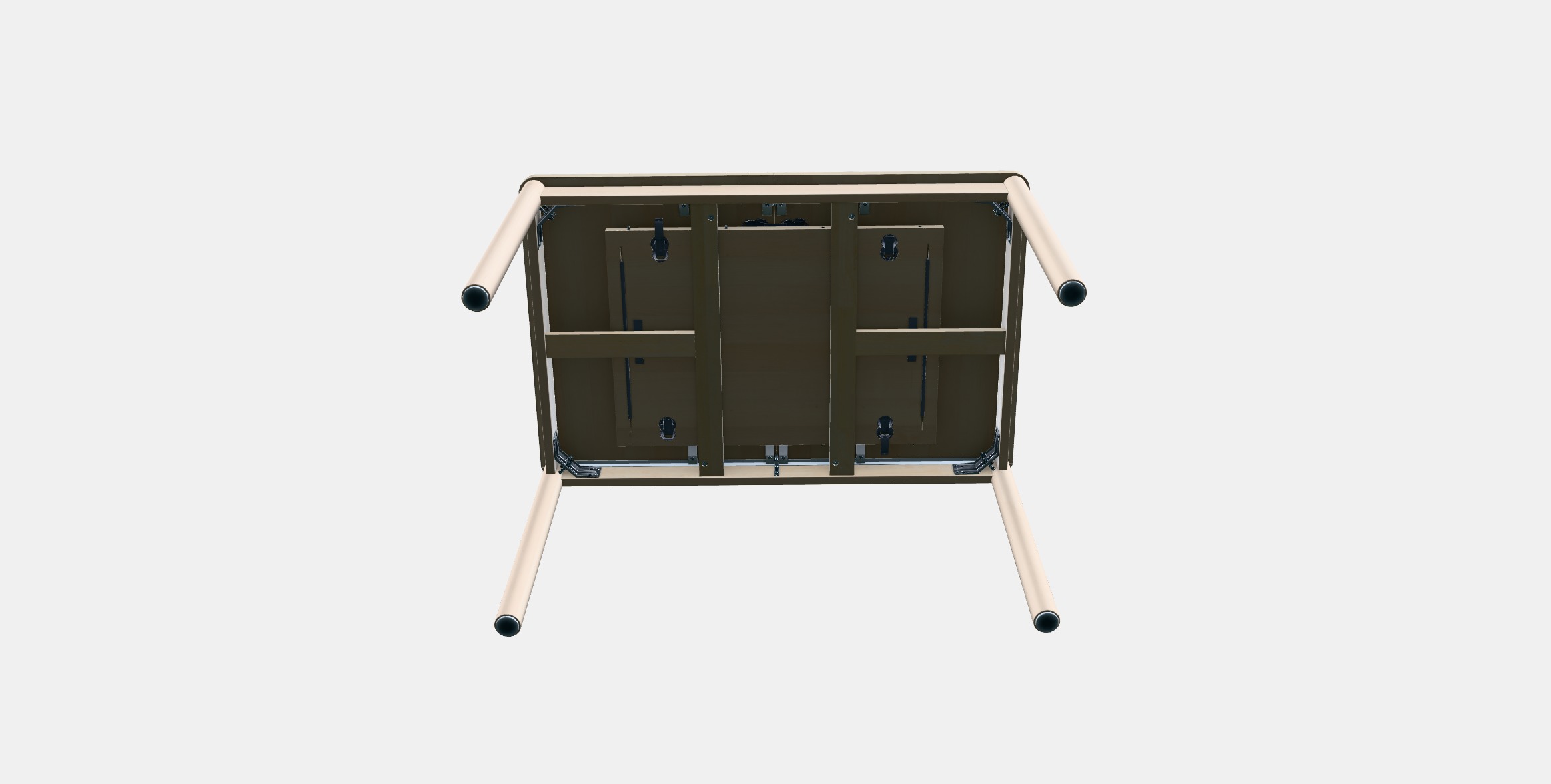 RONNINGE Folding Table Low-poly 3D model_7