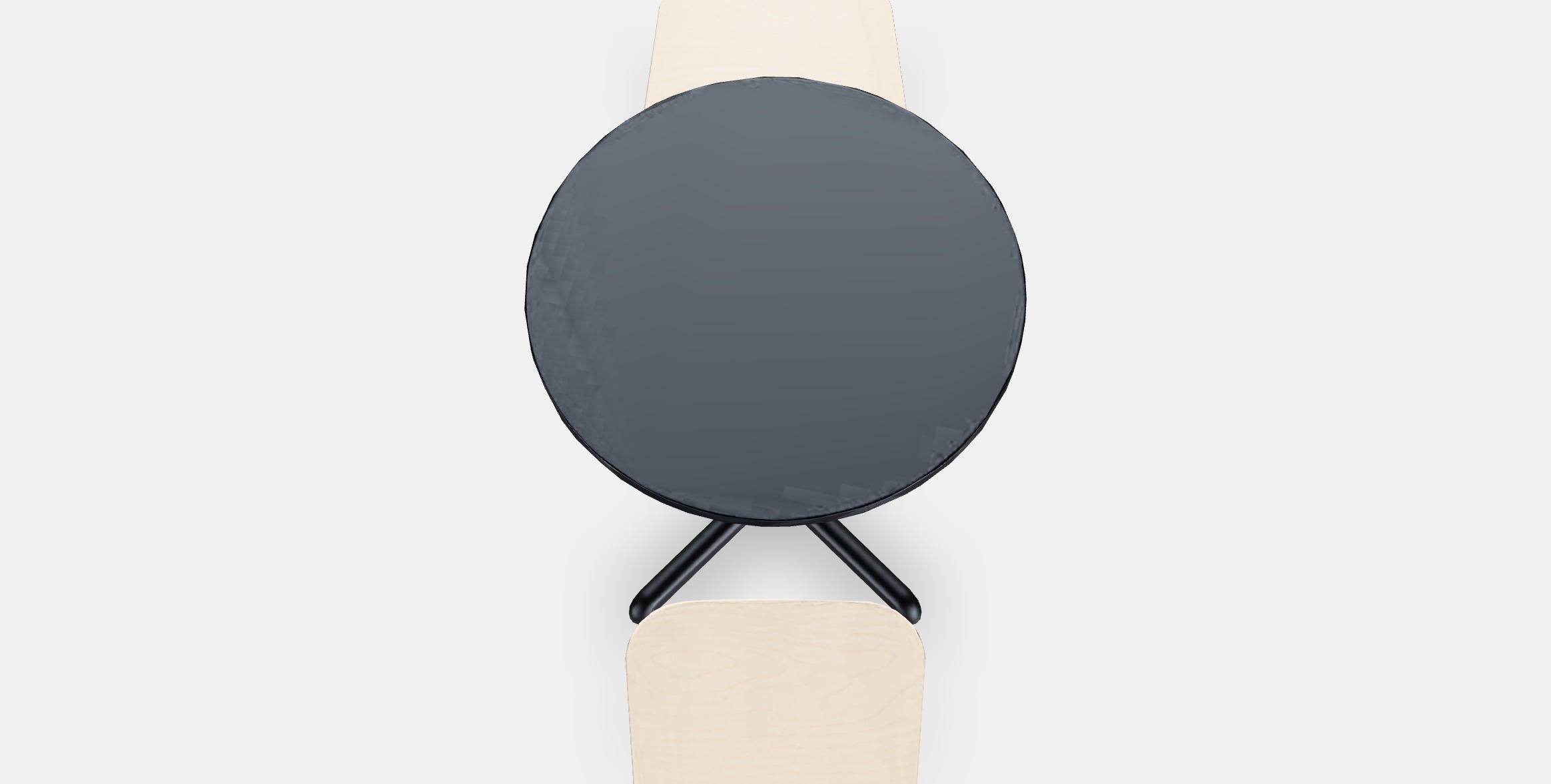 STENSELE - RONNINGE Table and 2 chairs Low-poly 3D model_4