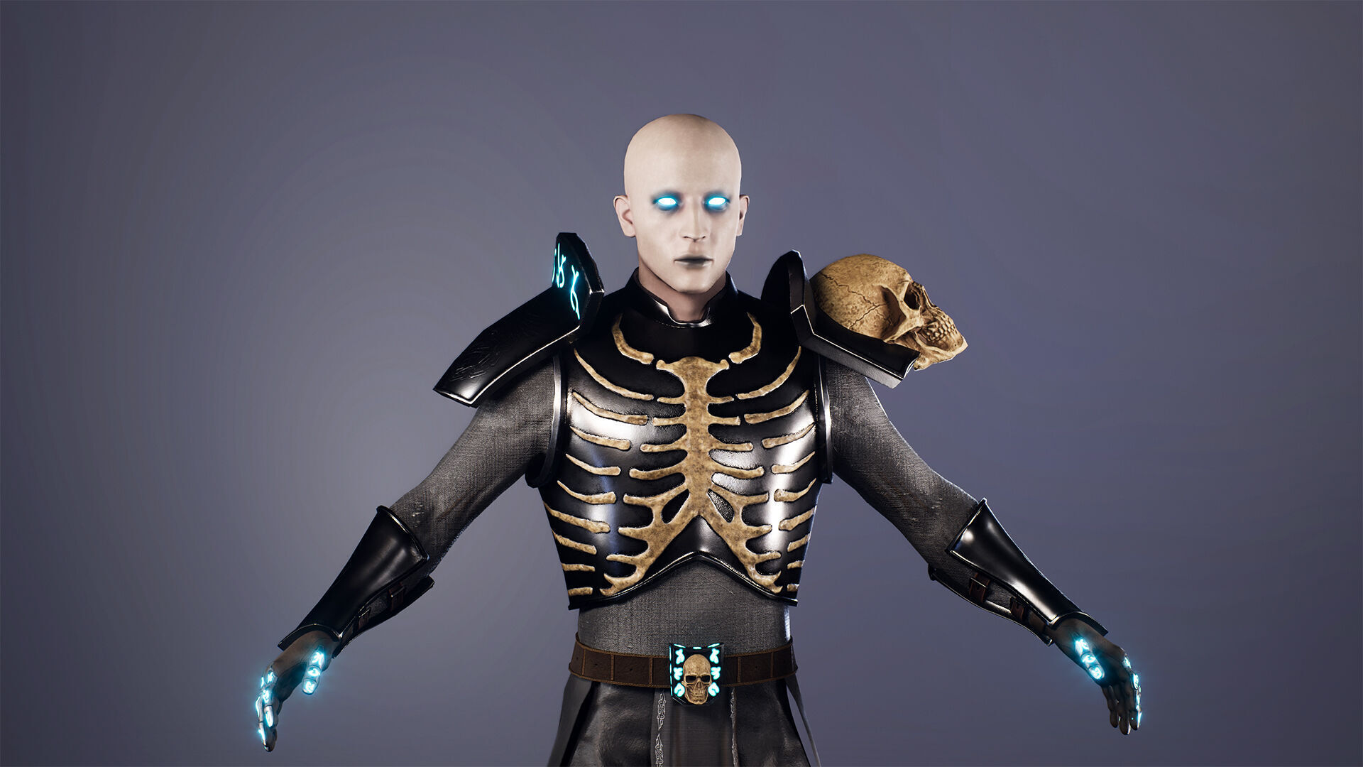 Necromancer Low-poly 3D model_5