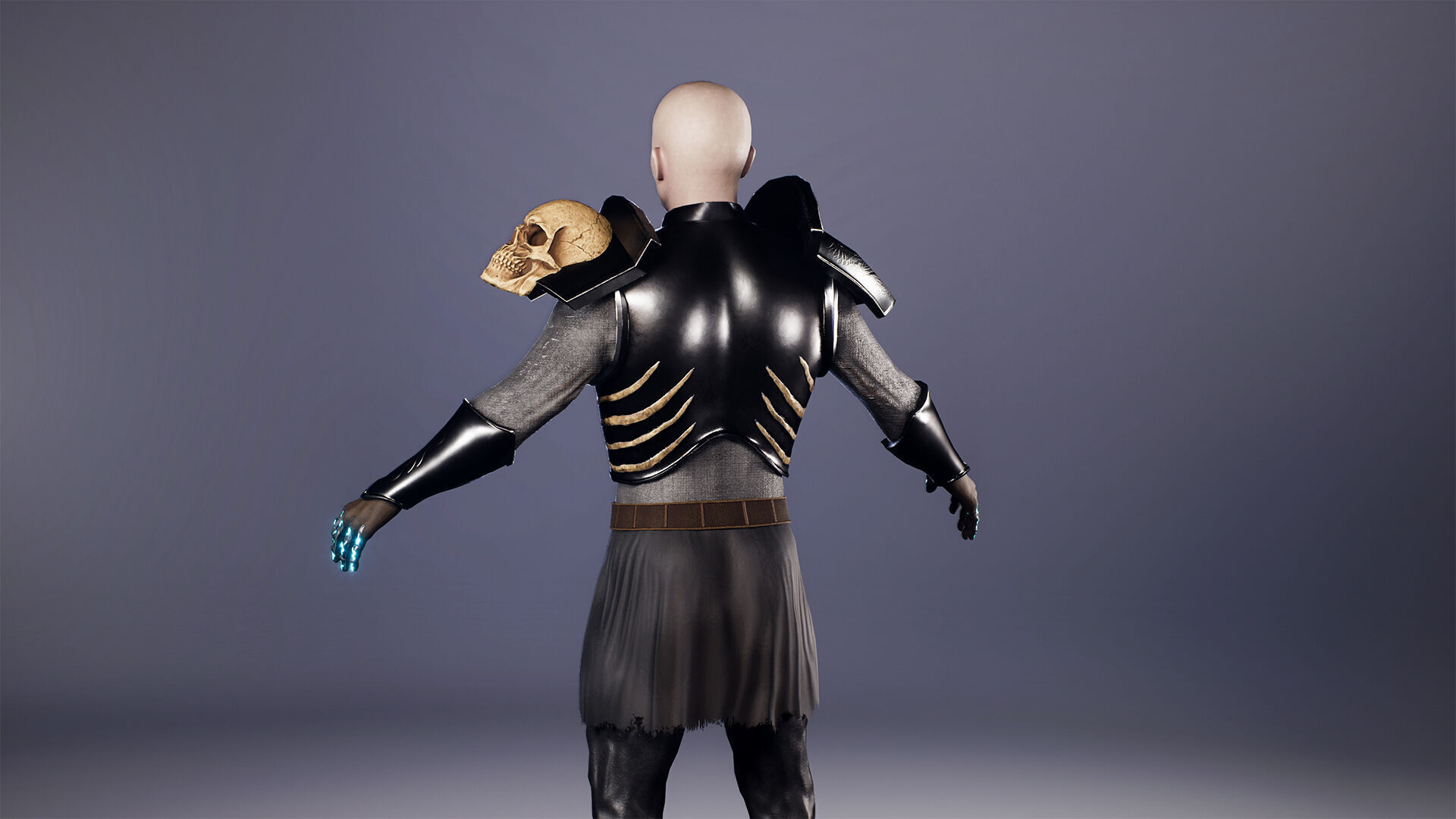 Necromancer Low-poly 3D model_8