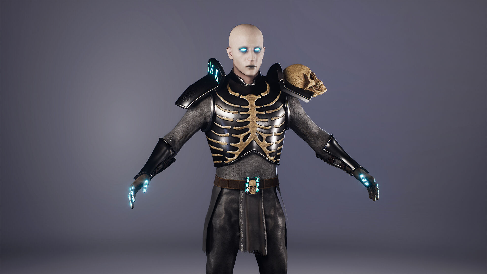 Necromancer Low-poly 3D model_6