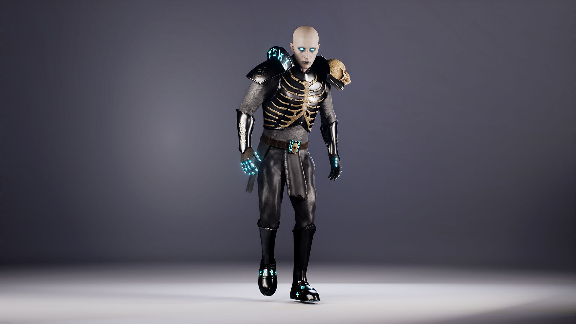 Necromancer Low-poly 3D model_2