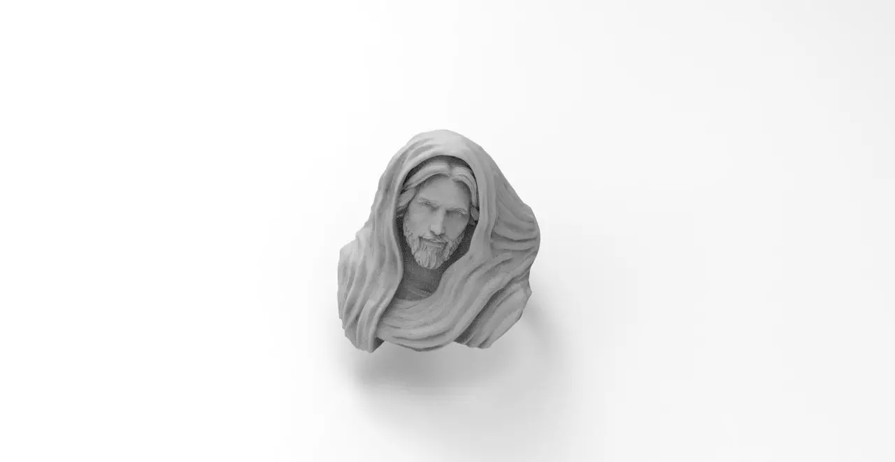 anillo cristo  3D print model_0