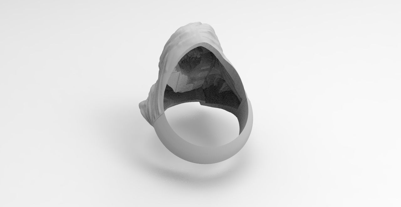anillo cristo  3D print model_4