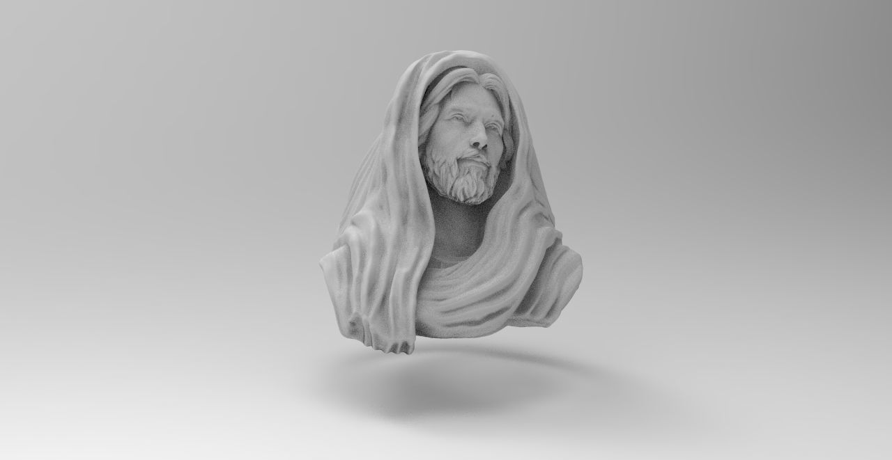 anillo cristo  3D print model_6