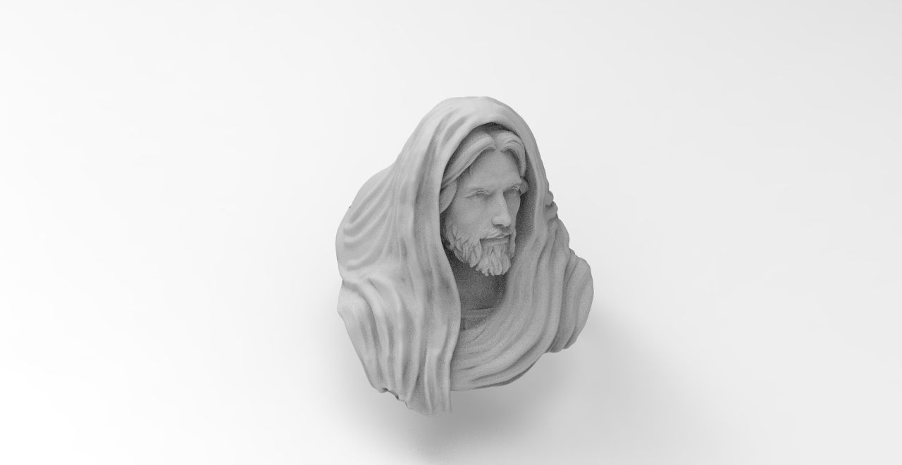 anillo cristo  3D print model_5