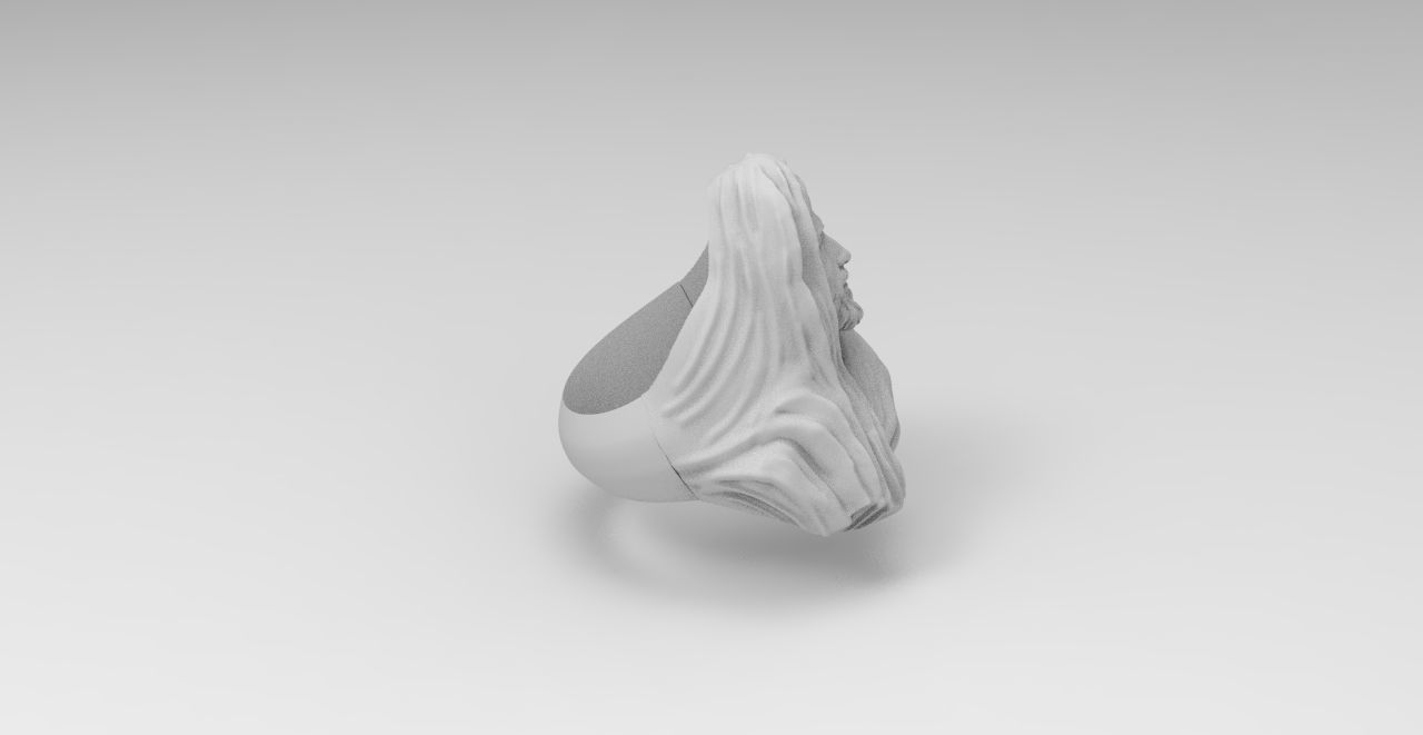 anillo cristo  3D print model_3