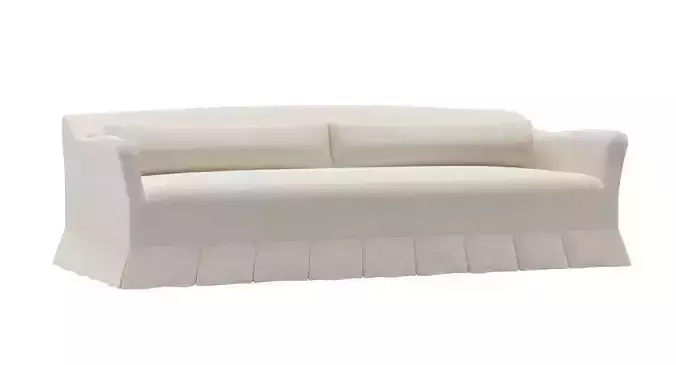 Crawford Slipcovered Sofa with 3D model