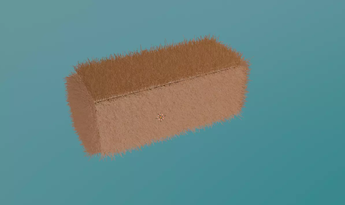sheaf of hay Low-poly 3D model_0