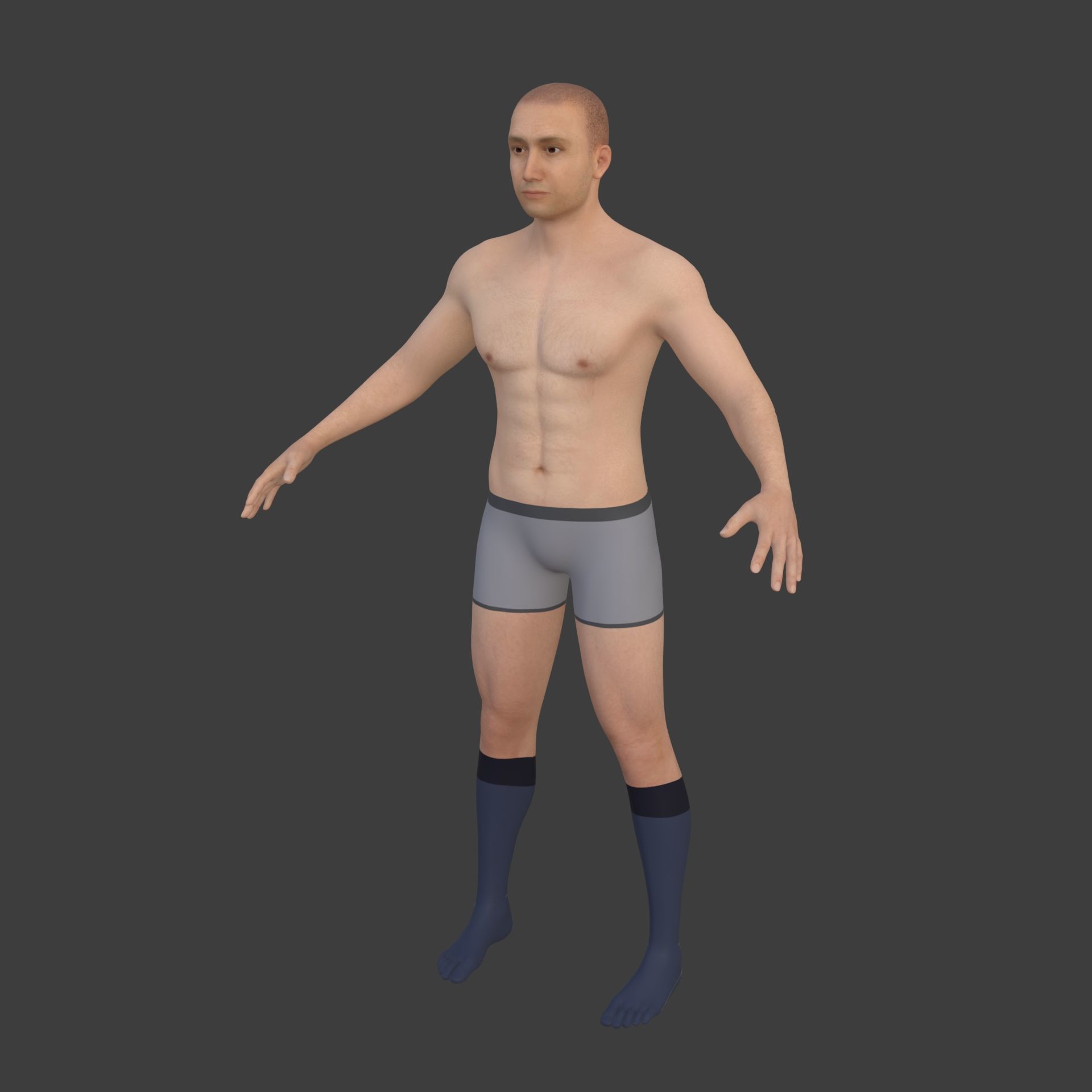 Soccer - Football Player -- High Quality IK and FK Rig Low-poly 3D model_16