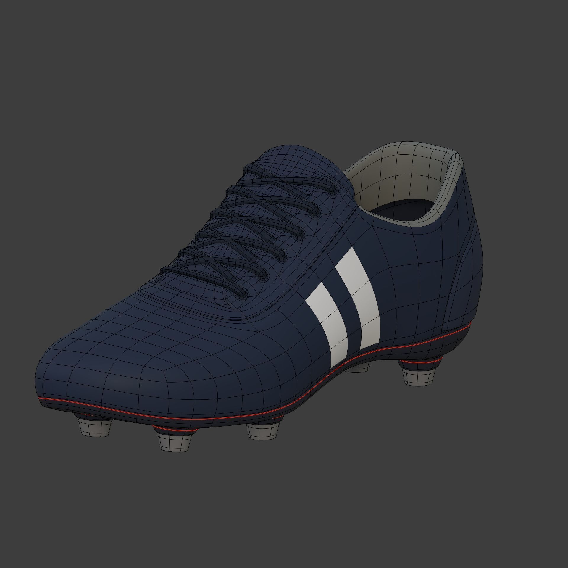 Soccer - Football Player -- High Quality IK and FK Rig Low-poly 3D model_32