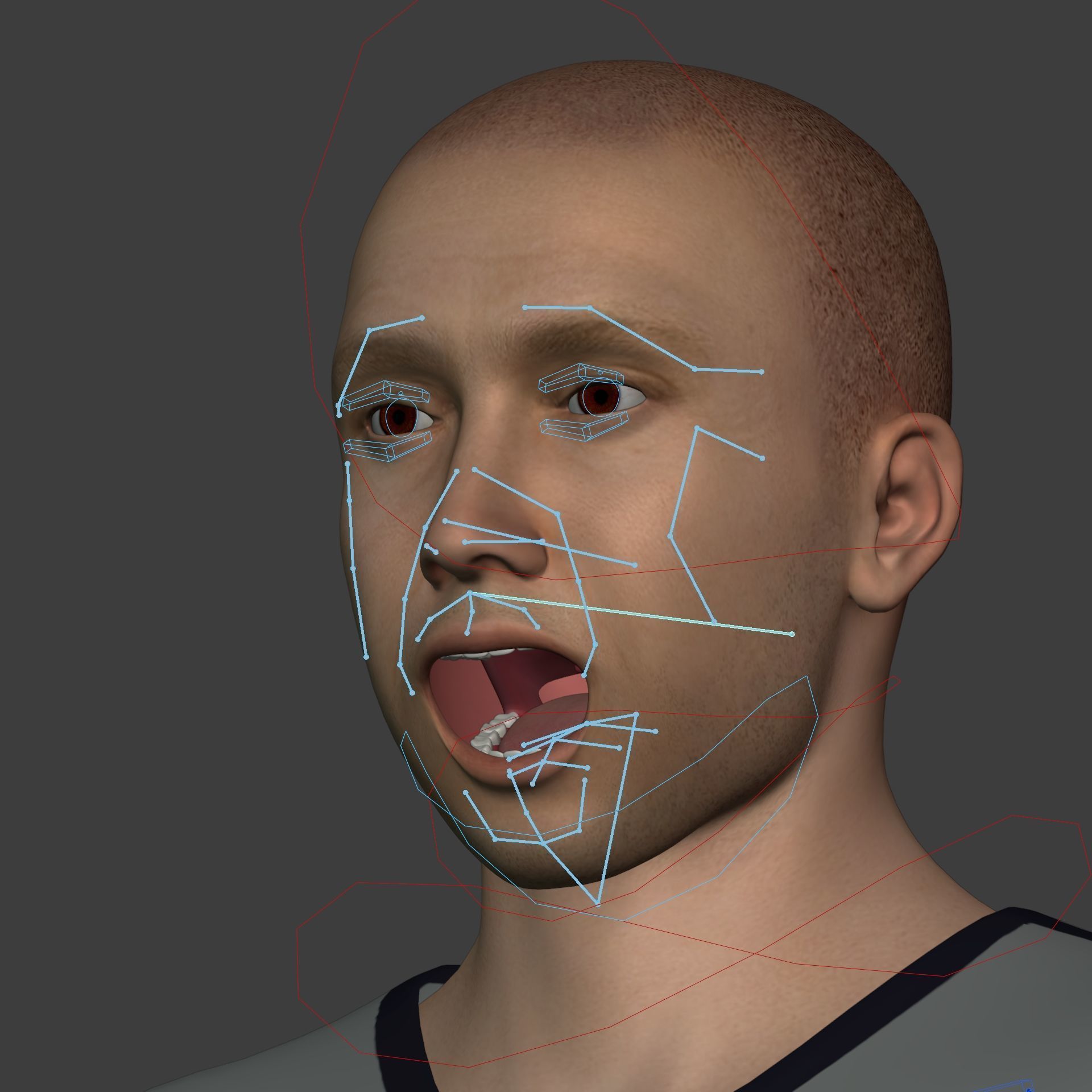 Soccer - Football Player -- High Quality IK and FK Rig Low-poly 3D model_27