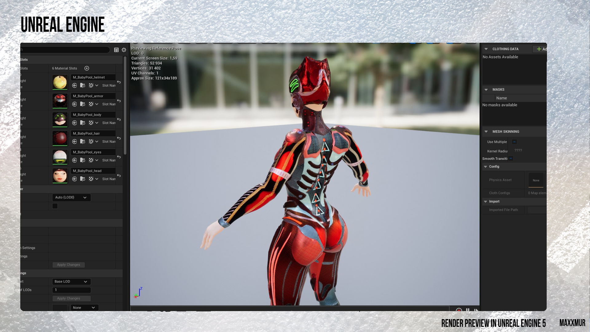 Low-Poly Game Ready PBR 3D Character is BABYPOOL Helmet Low-poly 3D model_15