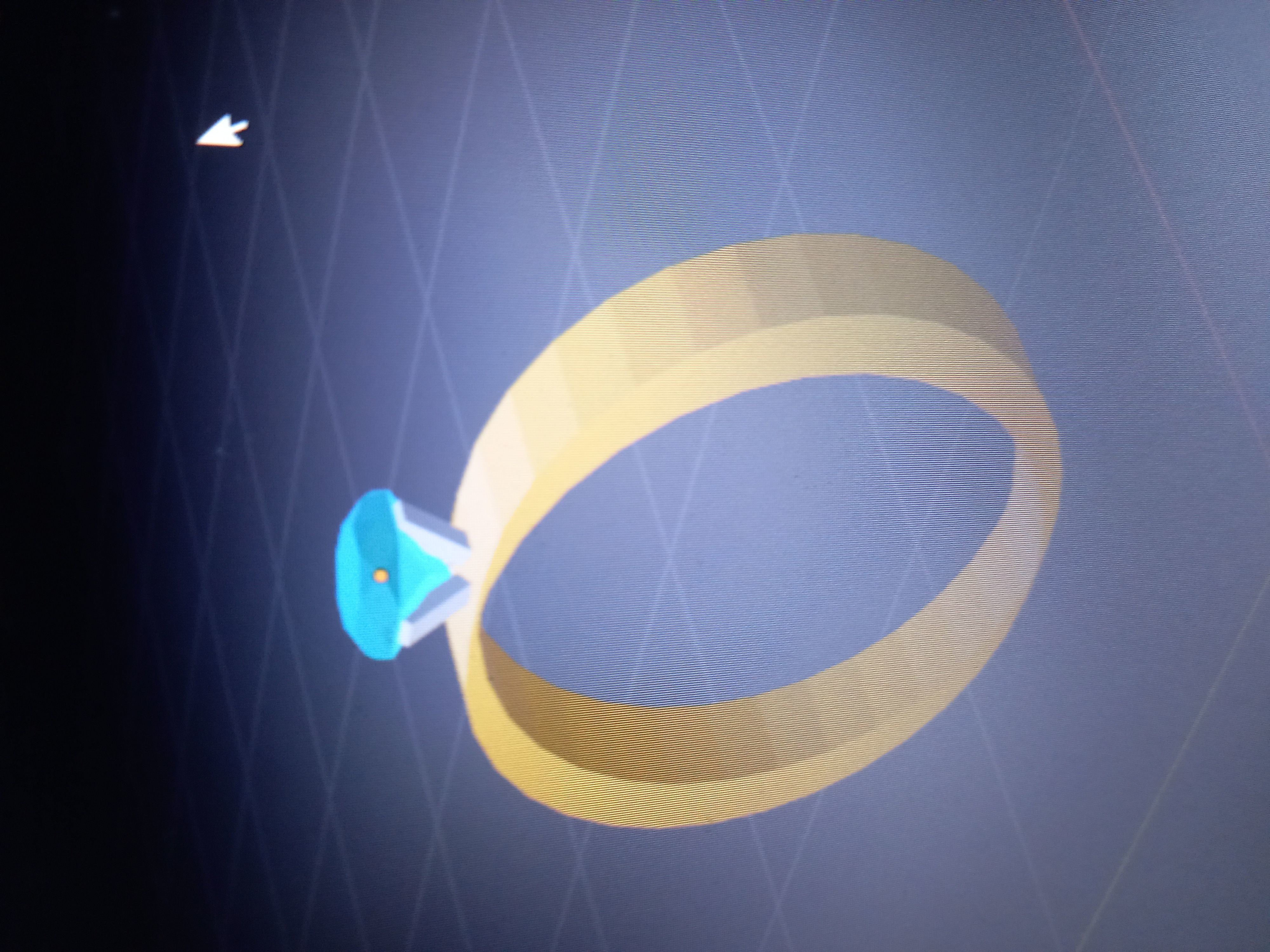 3d diamond ring 3D model_1