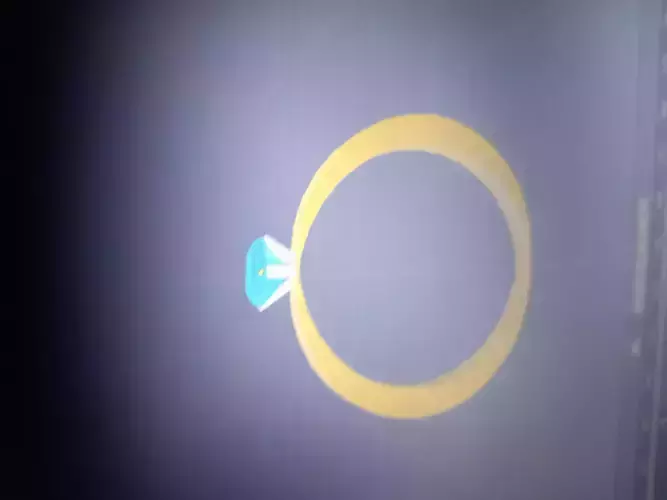 3d diamond ring
