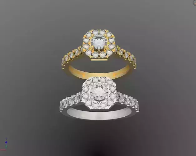 Engagement Ring Design 3D print model