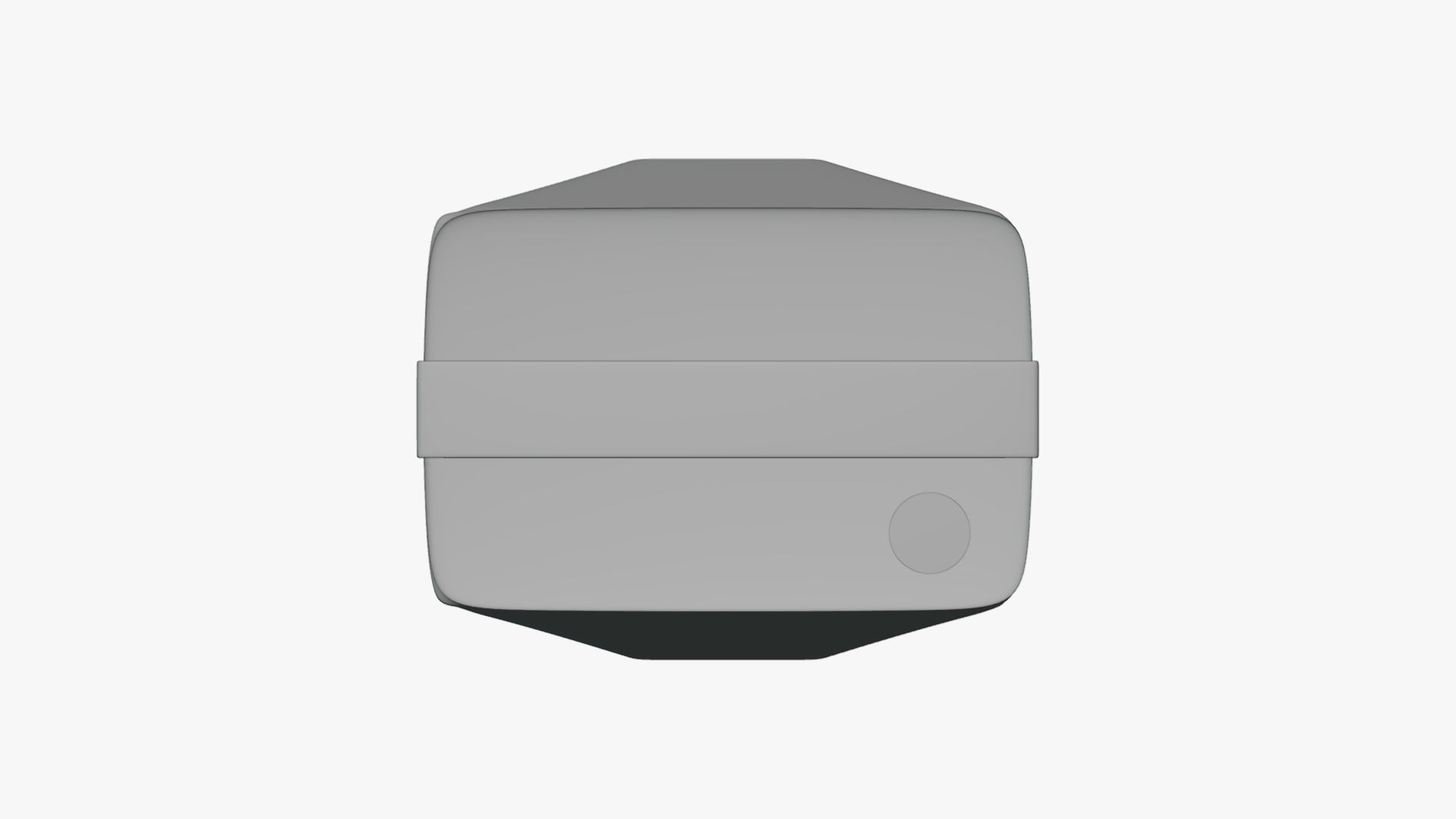 Basic Juice Box Octagon - Geometry Only No Textures No Materials 3D model_2