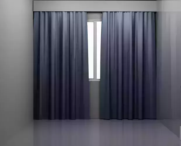 Dark Blue Curtain