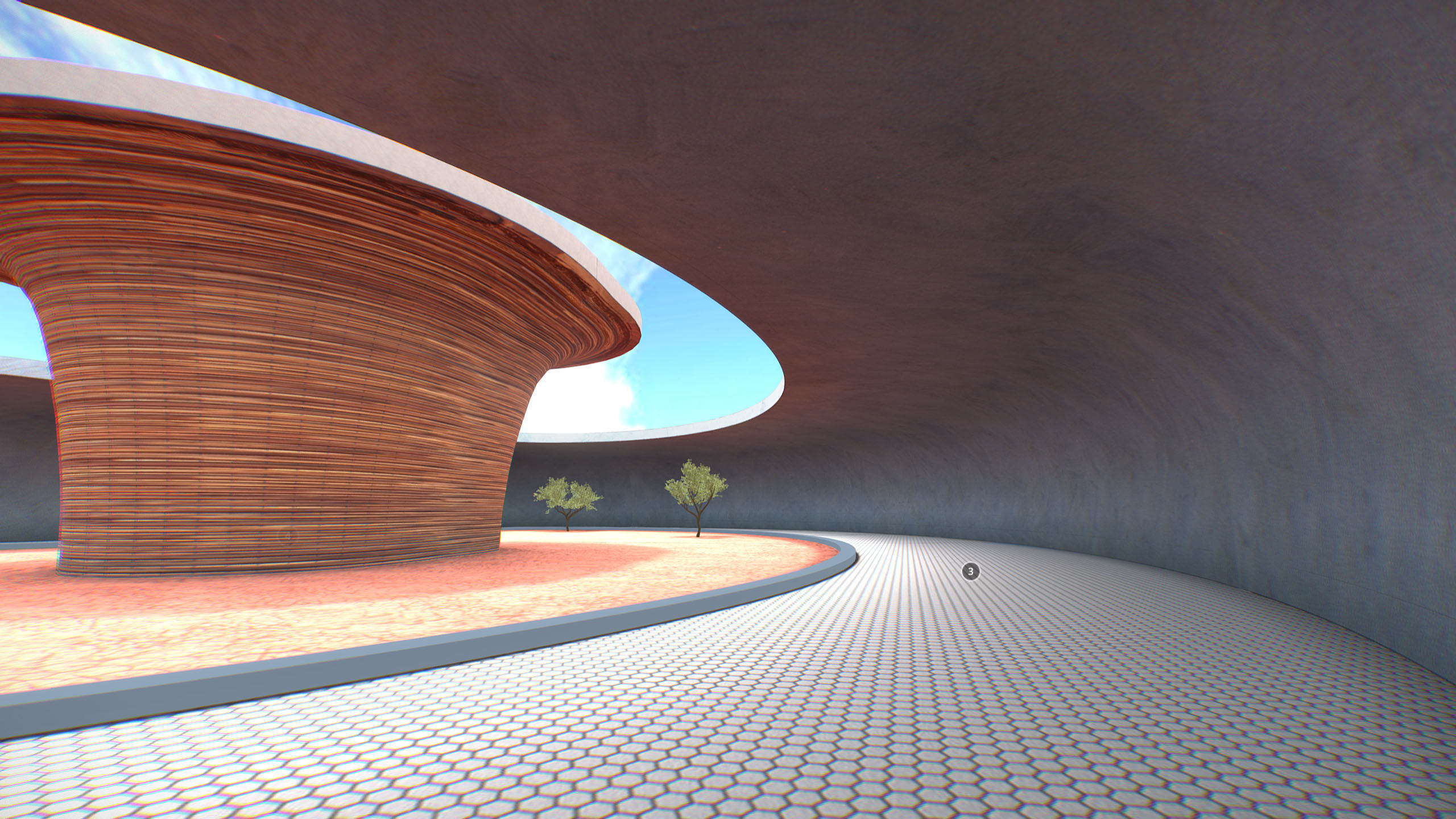 G0015 VR Virtual Reality Huge Environment My Myst Low-poly 3D model_8