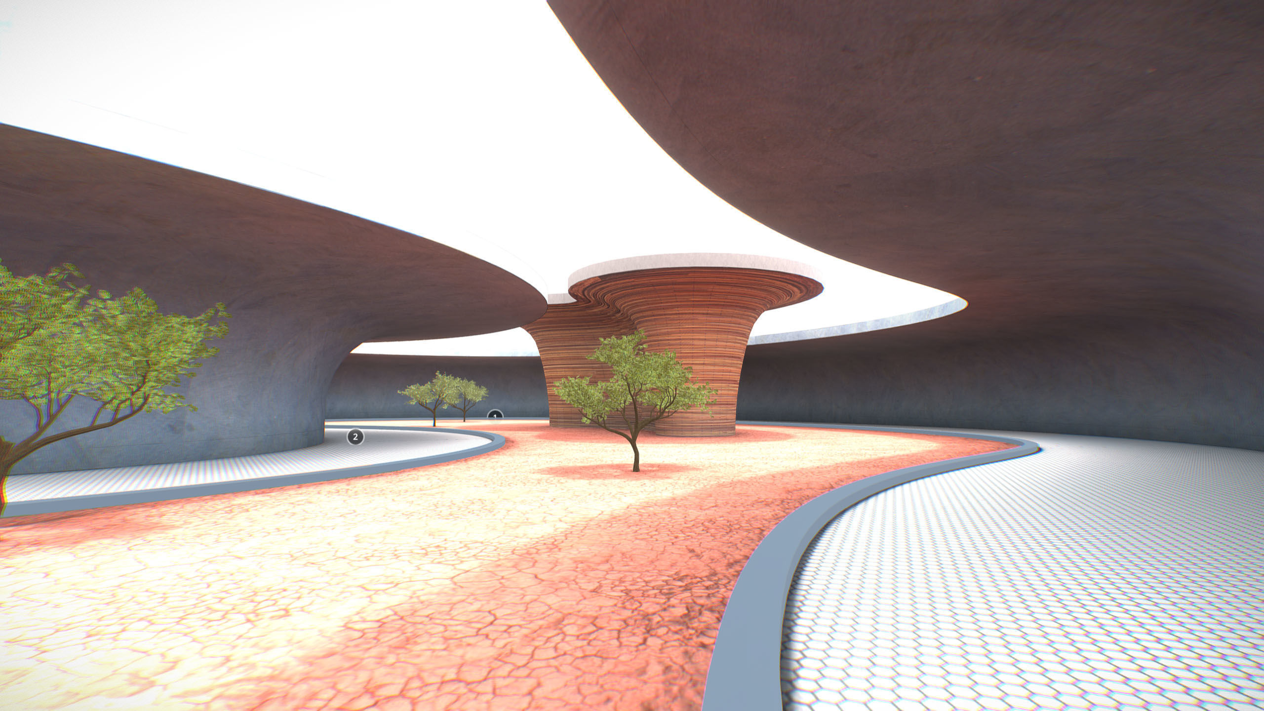 G0015 VR Virtual Reality Huge Environment My Myst Low-poly 3D model_3