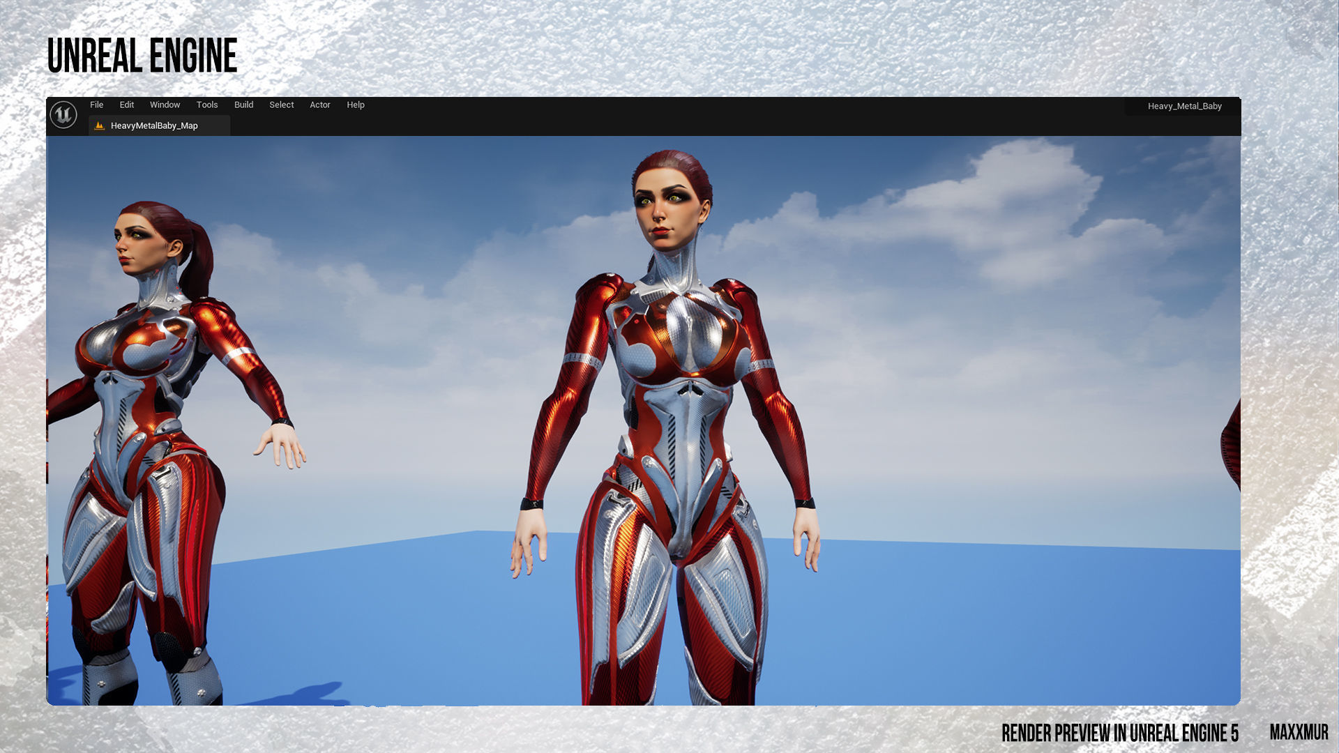 Game Ready Low-Poly PBR character is Heavy Metal Baby Low-poly 3D model_13