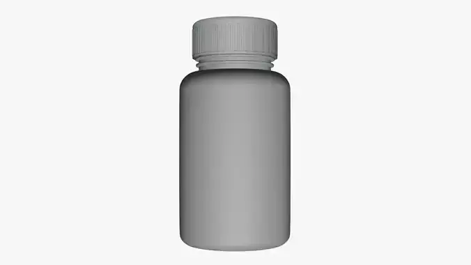 Basic Vitamin Bottle - Geometry Only No Textures No Materials
