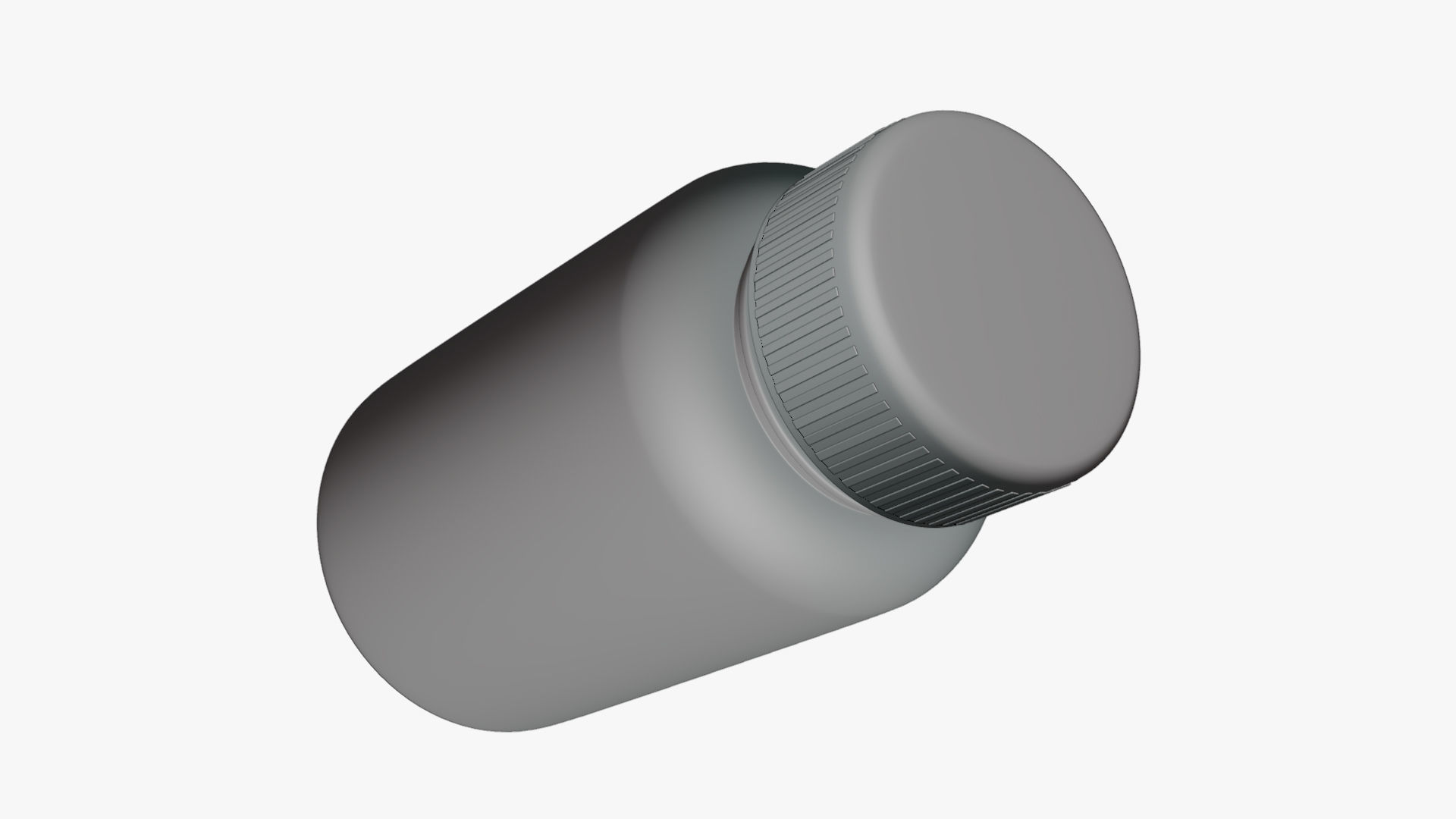 Basic Vitamin Bottle - Geometry Only No Textures No Materials 3D model_3