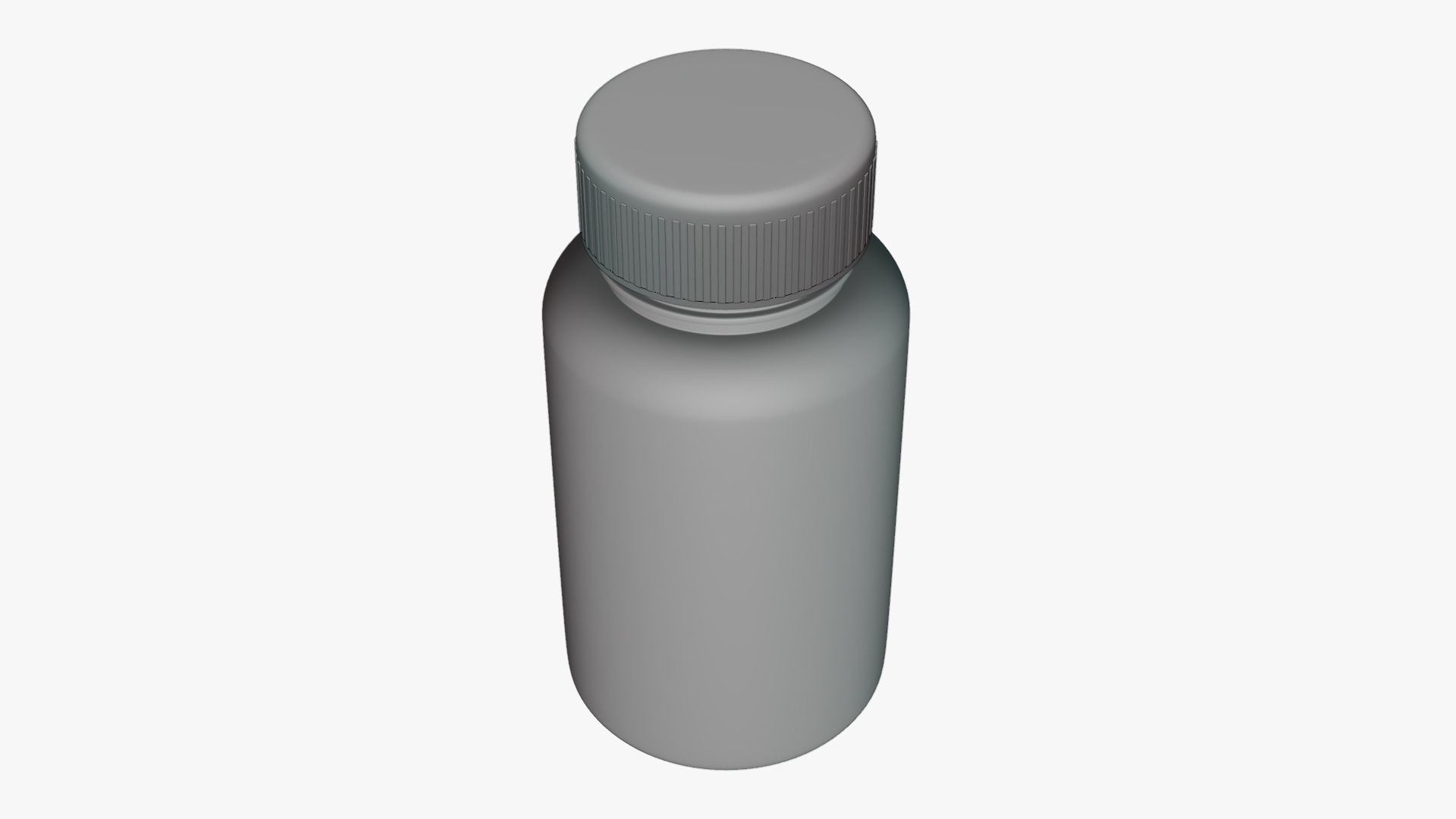 Basic Vitamin Bottle - Geometry Only No Textures No Materials 3D model_1