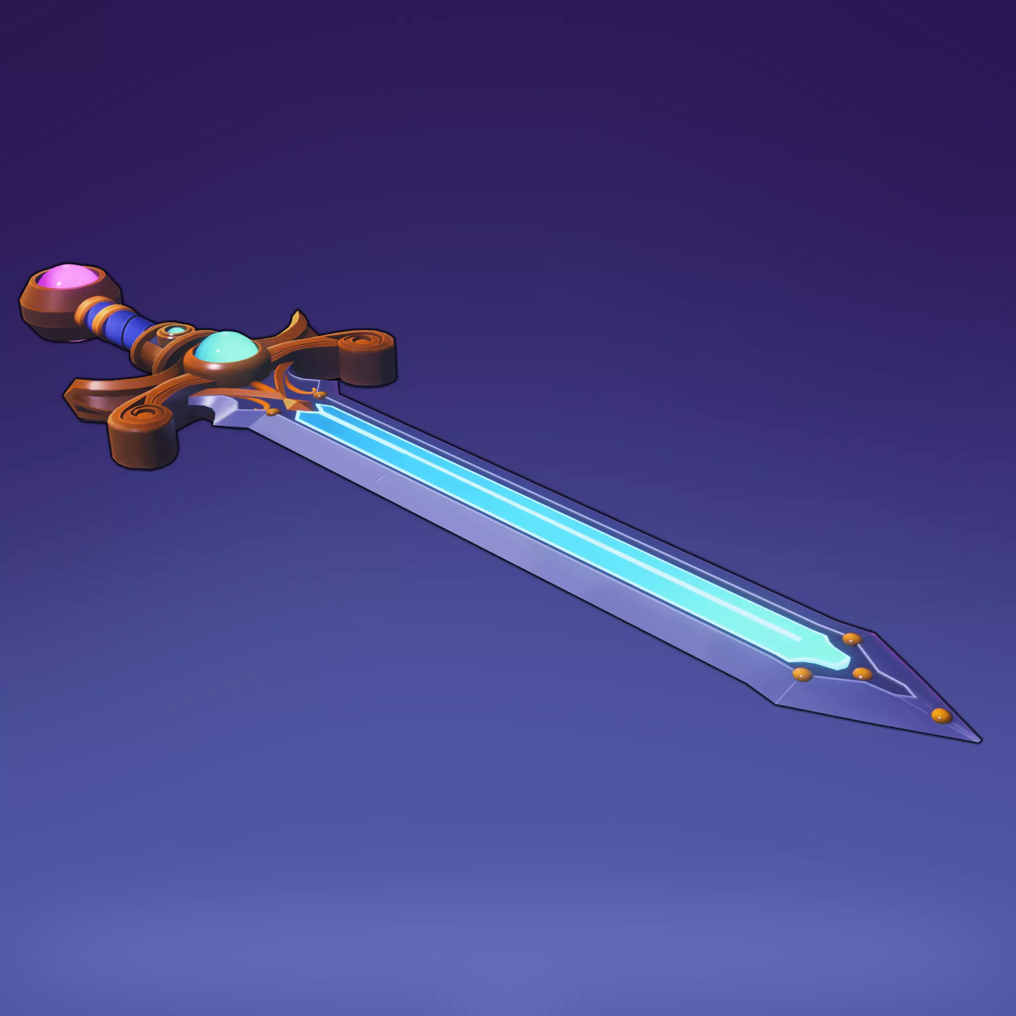 Stylized Fantasy Sword Free 3D model