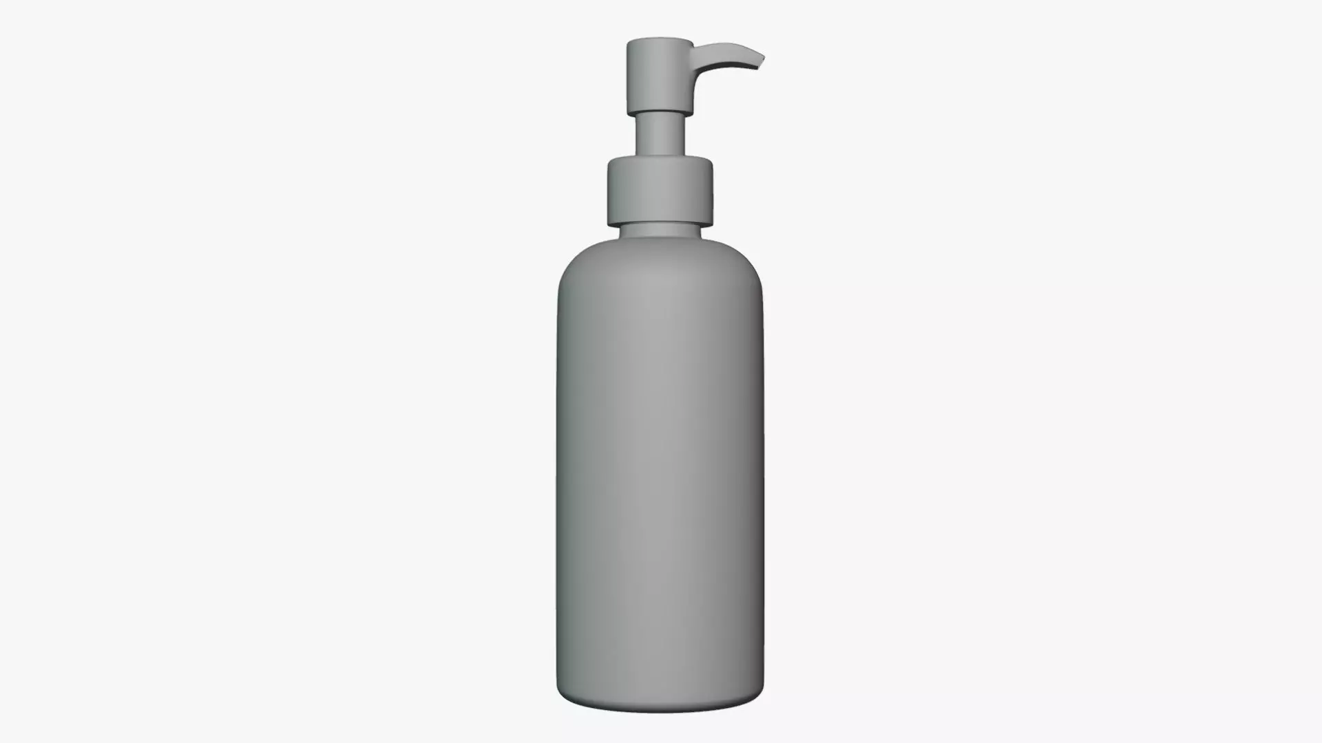 Basic Shampoo Bottle - Geometry Only No Textures No Materials 3D model_0