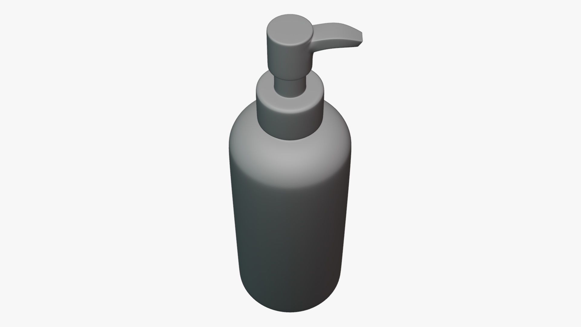 Basic Shampoo Bottle - Geometry Only No Textures No Materials 3D model_3
