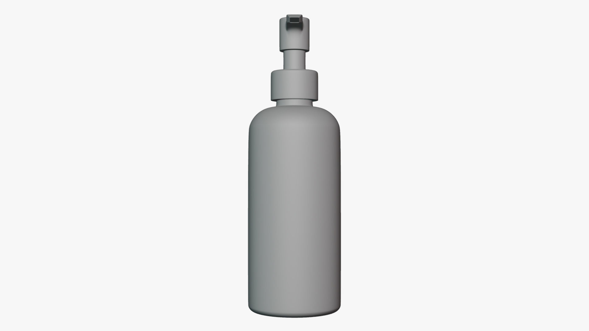 Basic Shampoo Bottle - Geometry Only No Textures No Materials 3D model_1