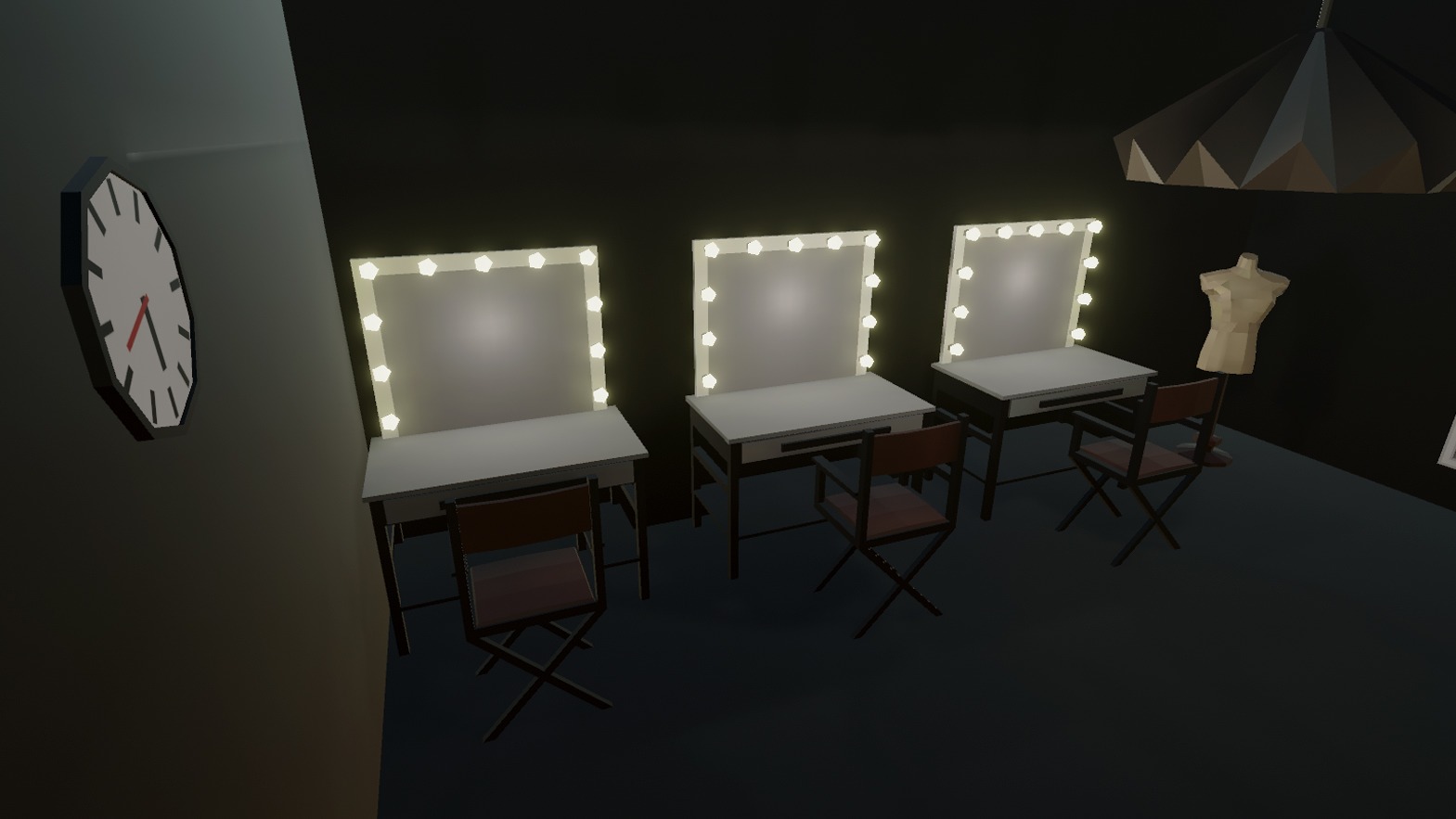 Concert Stage Hall Low-poly 3D model_6