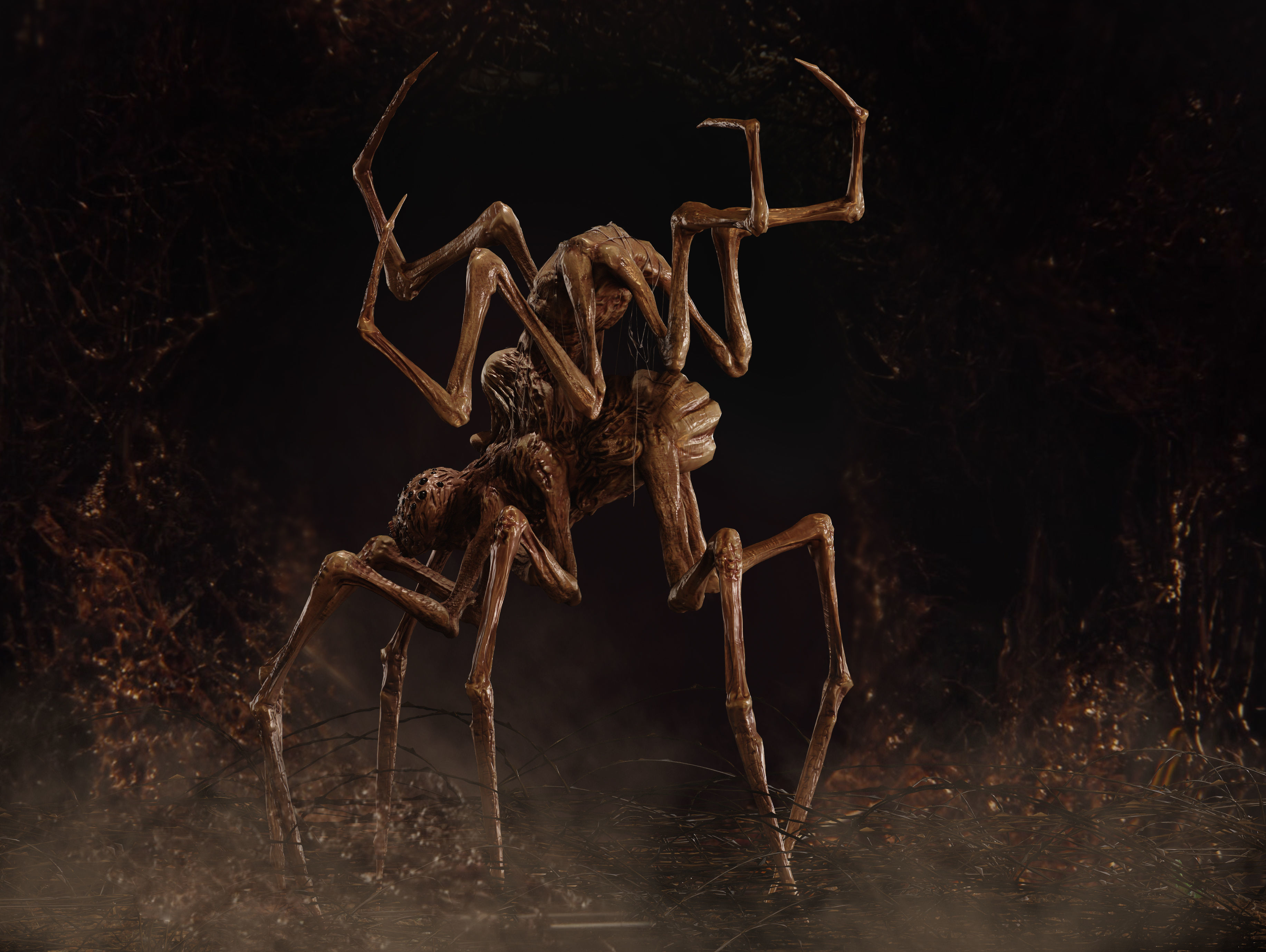 Creature from Love Death and Robots Low-poly 3D model_5