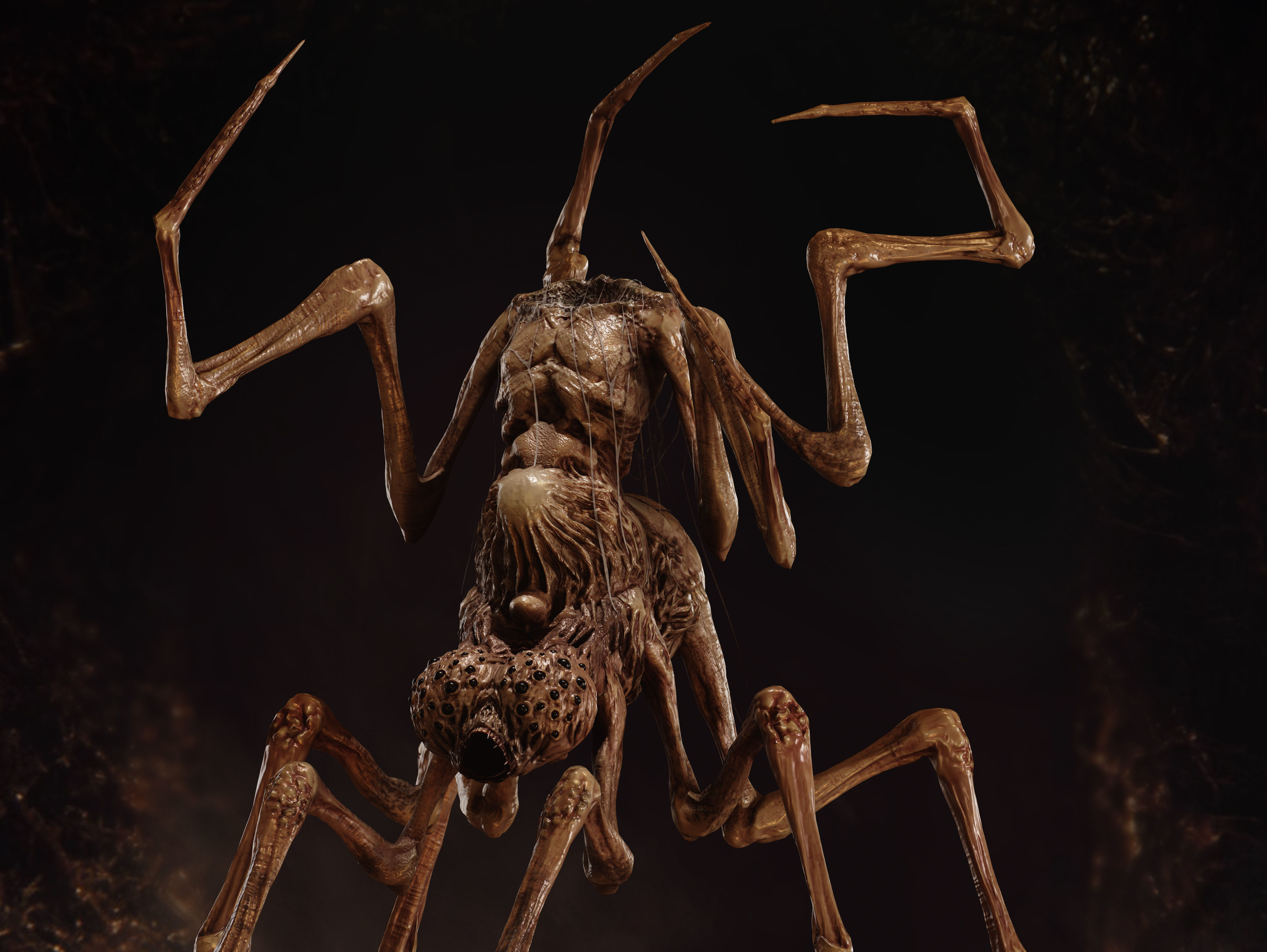 Creature from Love Death and Robots Low-poly 3D model_7