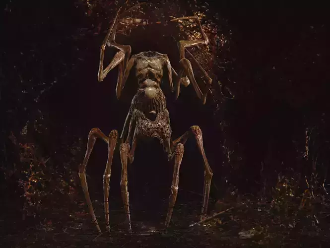Creature from  Love  Death and Robots Low-poly 3D model