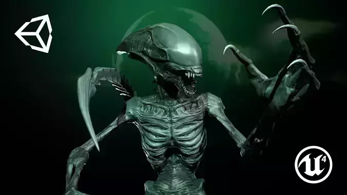 Monster 15 Low-poly 3D model