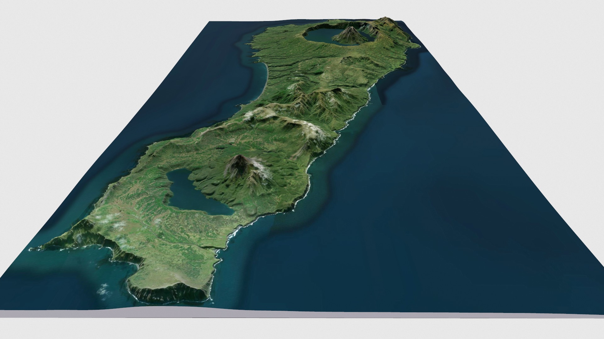 Onekotan island Great Kuril Islands 3D model_7