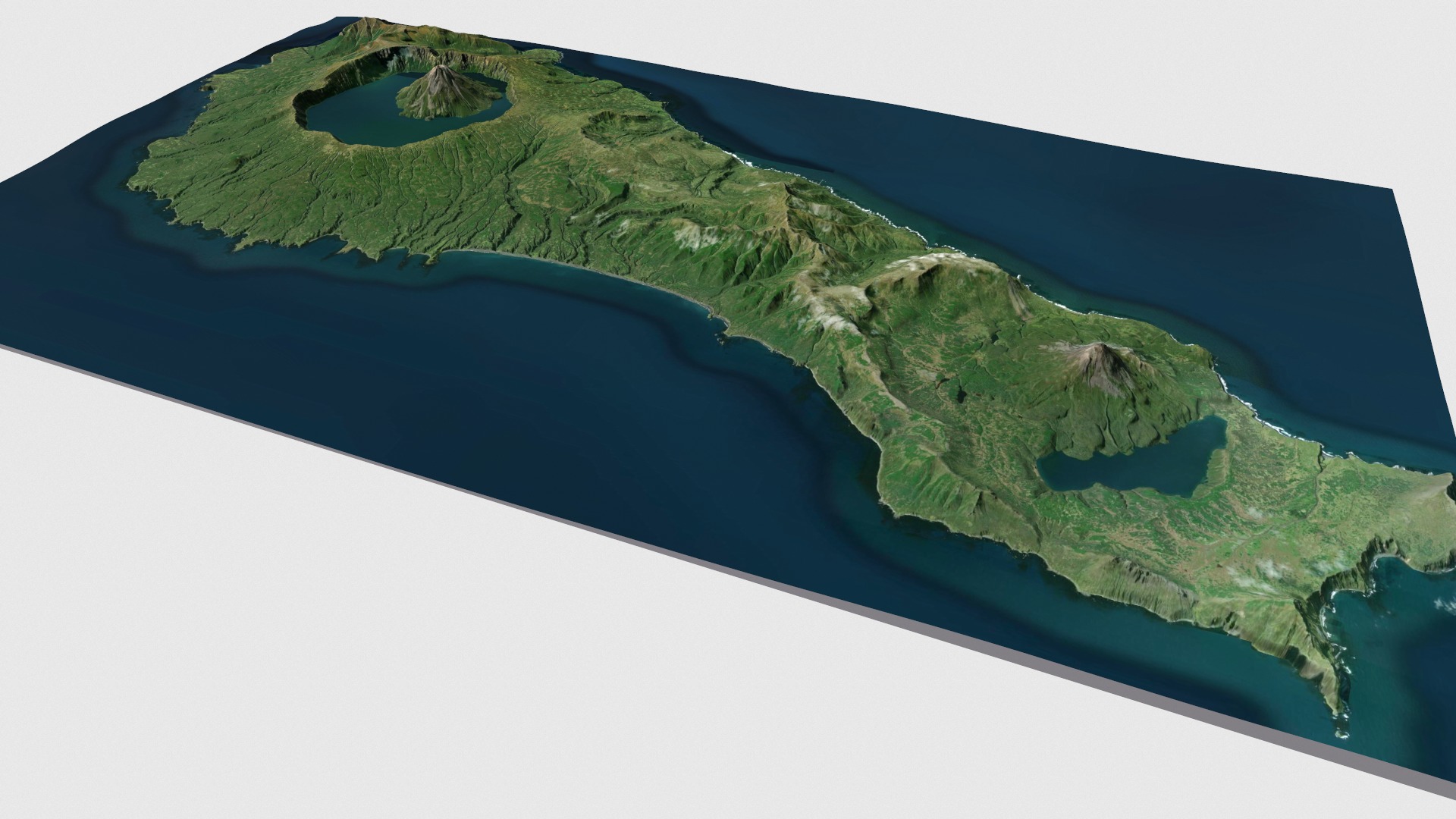 Onekotan island Great Kuril Islands 3D model_9