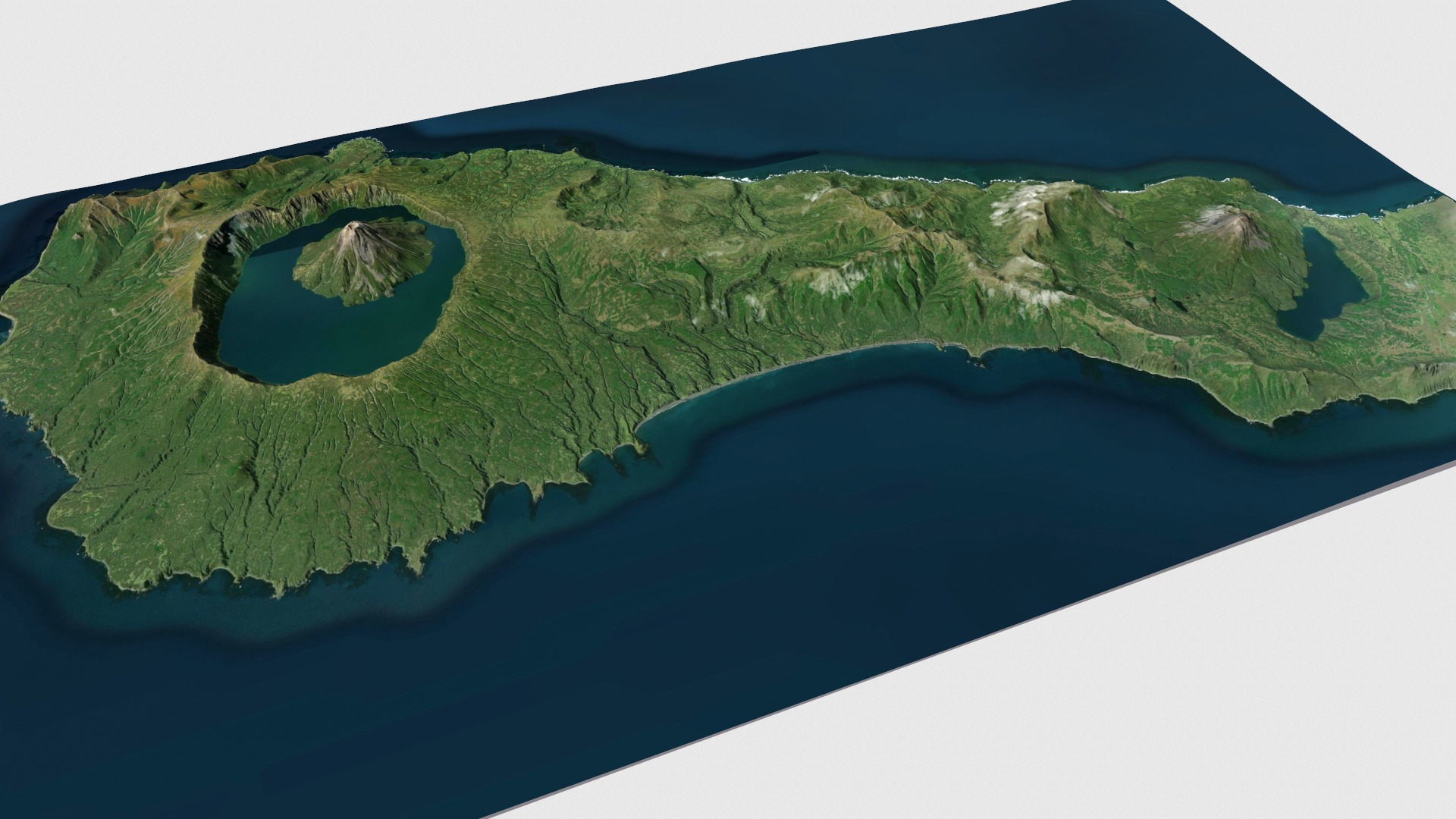 Onekotan island Great Kuril Islands 3D model_8